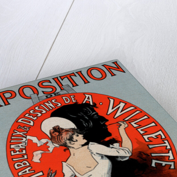 Poster for l'Exposition de Tableaux et Dessins de A. Willette by Jules Chéret