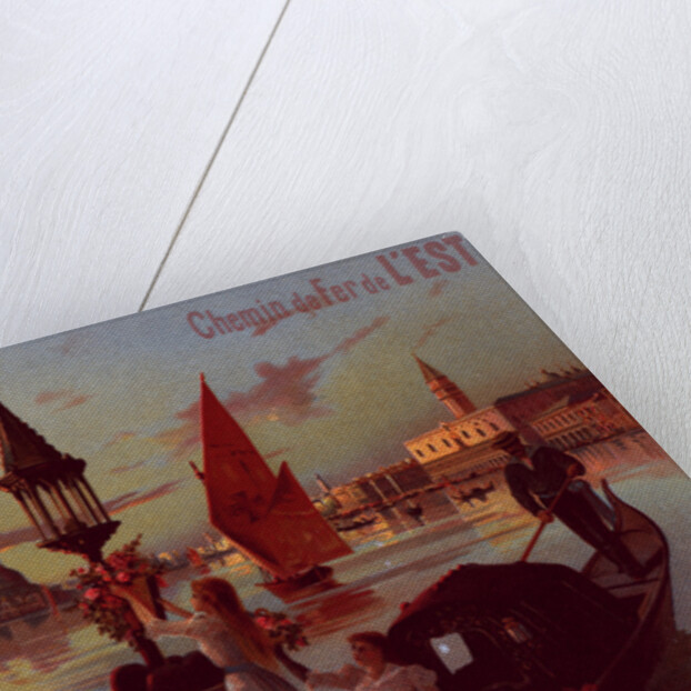 Poster for la Compagnie de l'Est: Venise. D'Alesi by F. Hugo