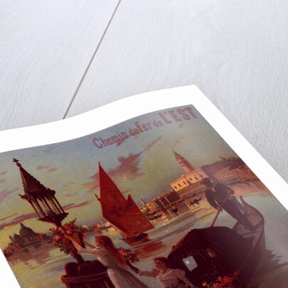 Poster for la Compagnie de l'Est: Venise. D'Alesi by F. Hugo