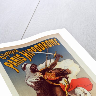 Poster for Paris-Hippodrome: Exhibition d'Arabes du Sahara by Jules Chéret