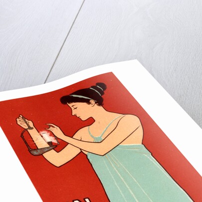 Poster for la Société française d' Incandescence par le Gaz,Système Auer. French Society for Incandescent Gas by Maurice Joseph Réalier-Dumas