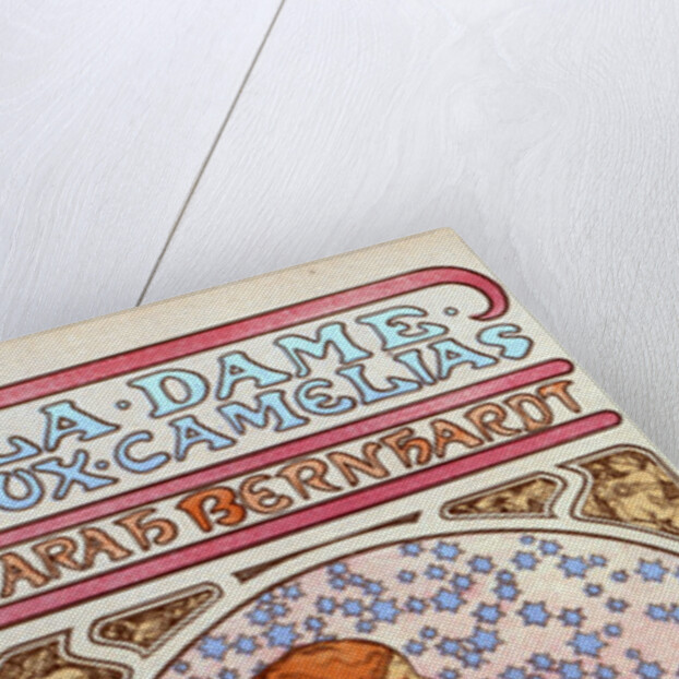 Poster for Théâtre de la Renaissance, la Dame aux Camélias, Sarah Bernhardt by Alphonse Mucha