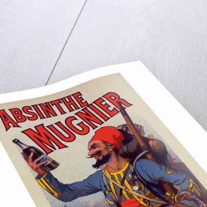 Poster for l' Absinthe Mugnier by Lucien Lefevre