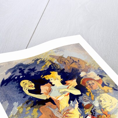 Poster La Comédie. crazy happiness by Jules Chéret