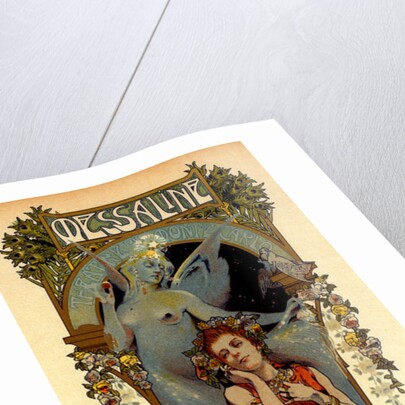 Poster for la représentation de l'opéra Messaline au Casino de Monte-Carlo by V. Lorant-Heilbronn