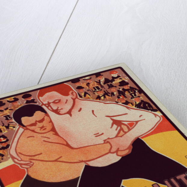 Belgium poster for Tournoi de Lutte, de Liege a la Fontaine by Armand Rassenfosse