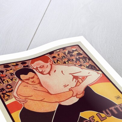 Belgium poster for Tournoi de Lutte, de Liege a la Fontaine by Armand Rassenfosse