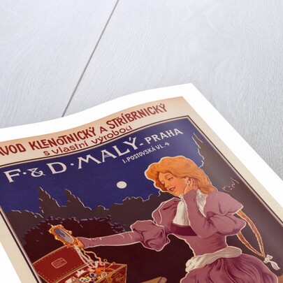 Poster for a Maison de Bijouterie, a jeweler by Roger Marx