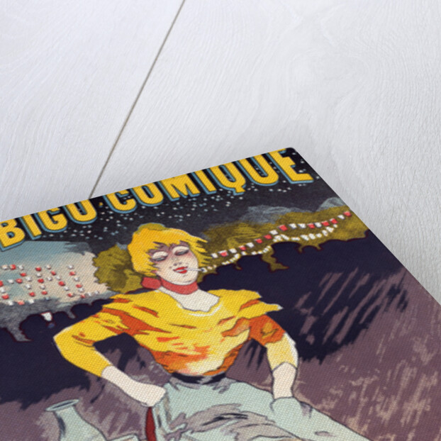 Poster for Théâtre de l'Ambigu, Gigolette by Albert Guillaume