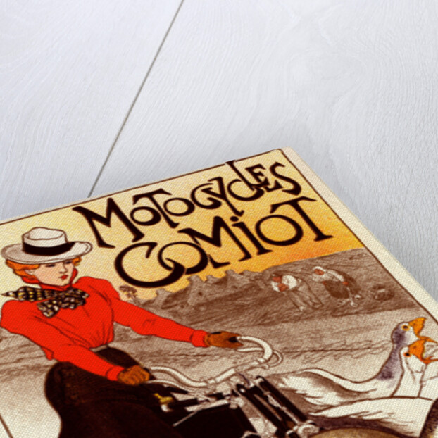 Poster for Motocycles Comiot by Théophile Alexandre Steinlen