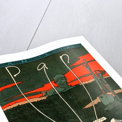 German poster for the magazine Pan. German artistic review, 1895 by Joseph Sattler