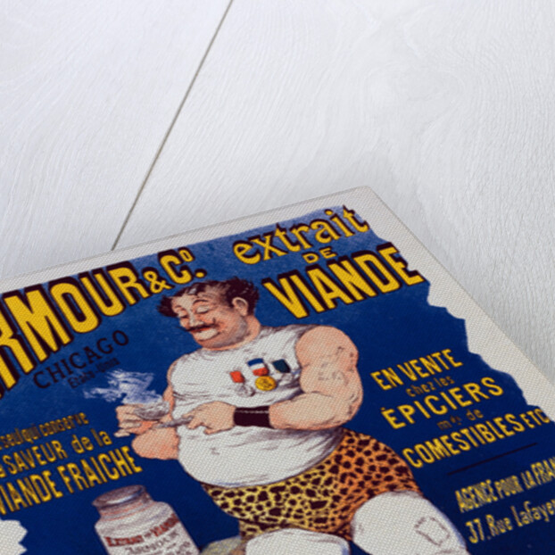 Poster for l' Extrait de viande Armour by Albert Guillaume