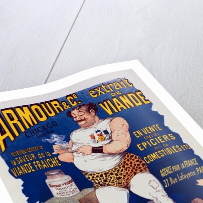 Poster for l' Extrait de viande Armour by Albert Guillaume