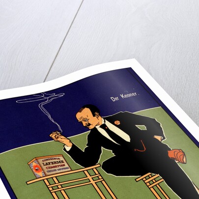 German poster for Cigarettes Laferme Dresden Germany by Fritz Rehm