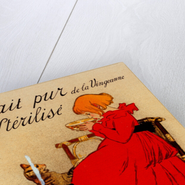 Poster for Lait pur stérilisé de la Vingeanne by Théophile Alexandre Steinlen