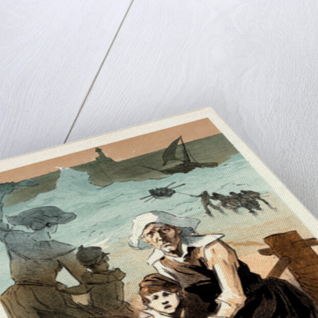 Poster for une fête de charité au bénéfice de la Société de Secours aux Familles des Marins naufragés by Jules Chéret