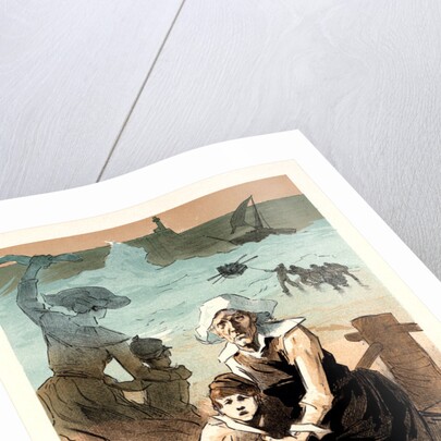 Poster for une fête de charité au bénéfice de la Société de Secours aux Familles des Marins naufragés by Jules Chéret