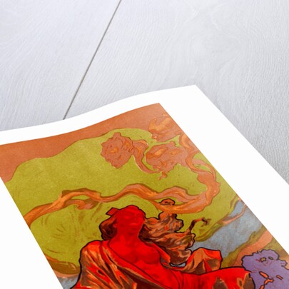 Italian poster for l'opéra-comique Iris by Adolf Hohenstein