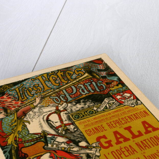Poster for les Fêtes de Paris by Eugène Grasset