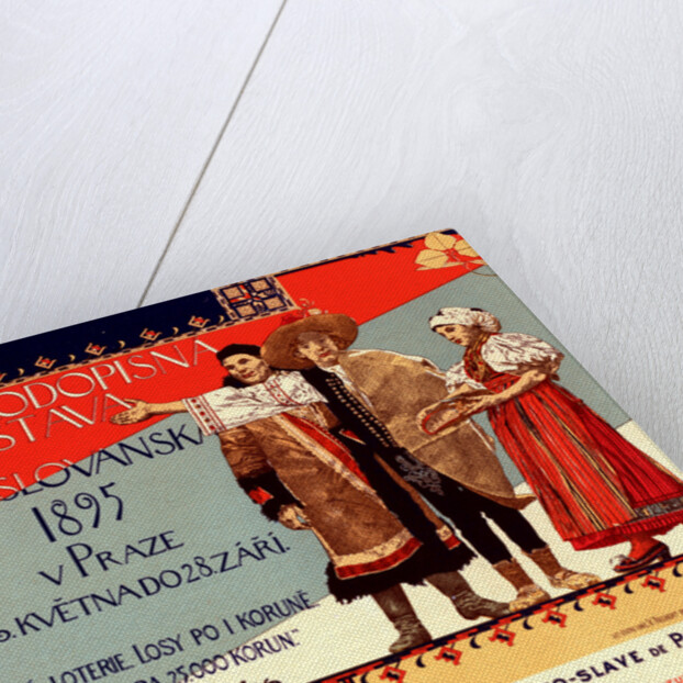 Poster for l' Exposition ethnographique tchèco-slave de Prague by Vojtech Hynais