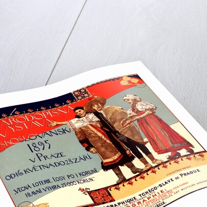 Poster for l' Exposition ethnographique tchèco-slave de Prague by Vojtech Hynais