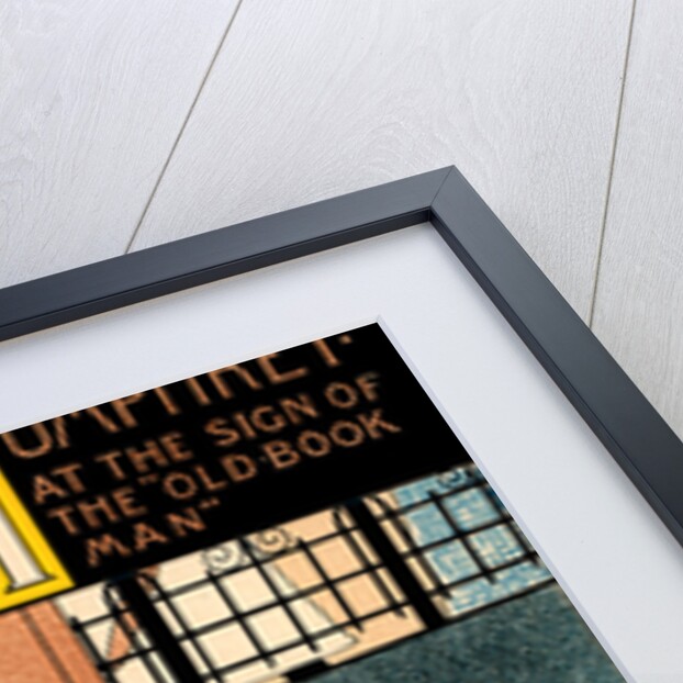 American poster for la librairie The Old Book Man by M. Louise Stowell