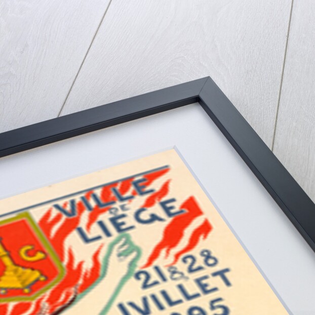 Belgian Poster for le Concours international de Chant d'ensemble, organisé par la ville de Liège by Auguste Donnay