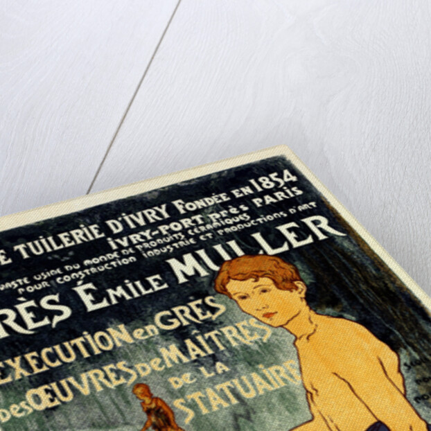 Poster for la Grande Tuilerie d'Ivry (Usine Émile Muller) by Alexandre Charpentier