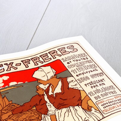 Poster for les Sardines Amieux by Georges Fay