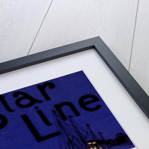 Belgian poster Red Star Line. From Antwerp to New York by Henry Cassiers