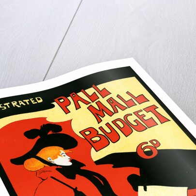 English Poster for la revue hebdomadaire Illustrated Pall Mall Budget by Maurice Greiffenhagen