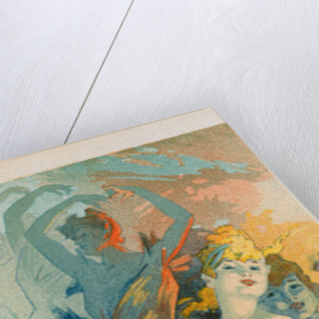 Poster for the Musée Grévin in Paris France, les Coulisses de l'Opéra by Jules Chéret