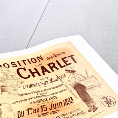 Poster for l' Exposition Charlet by Adolphe Willette