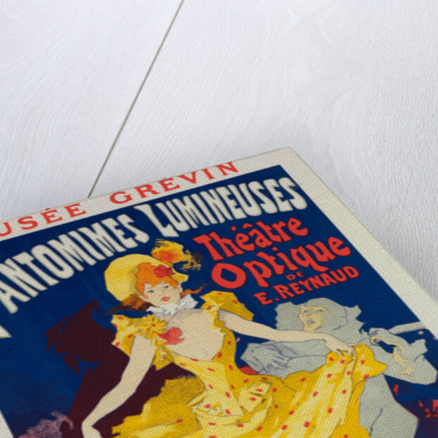 Poster for Musée Grévin, pantomimes lumineuses, Théâtre Optique de E. Reynaud, musique de Gaston Paulin by Jules Chéret