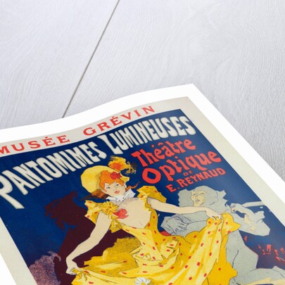 Poster for Musée Grévin, pantomimes lumineuses, Théâtre Optique de E. Reynaud, musique de Gaston Paulin by Jules Chéret