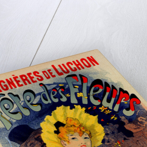 Poster for Fête des Fleurs de Bagnères-de-Luchon. Flower festival in August by Jules Chéret