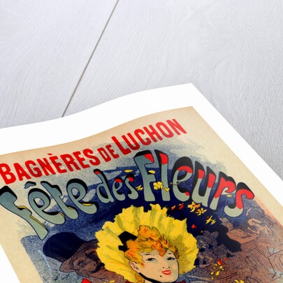 Poster for Fête des Fleurs de Bagnères-de-Luchon. Flower festival in August by Jules Chéret