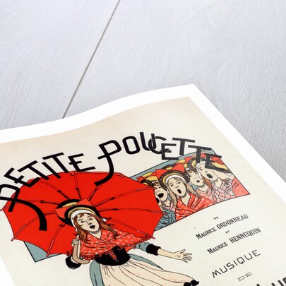Poster for l'opérette la Petite Poucette by Louis-Maurice Boutet de Monvel
