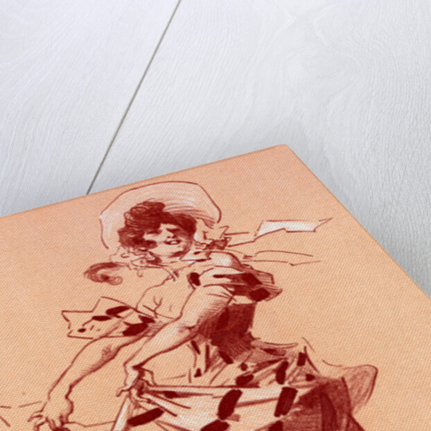 Original drawing for les Maîtres de l'Poster by Jules Chéret