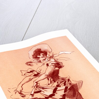 Original drawing for les Maîtres de l'Poster by Jules Chéret