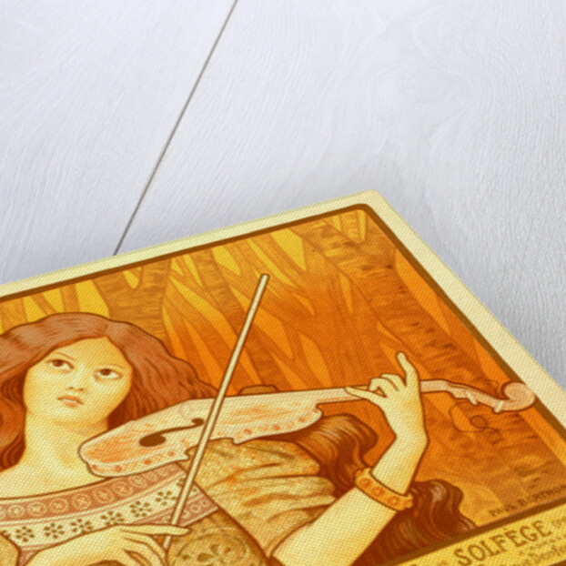 Poster for Leçons de Violon. The violin lesson by Paul Berthon