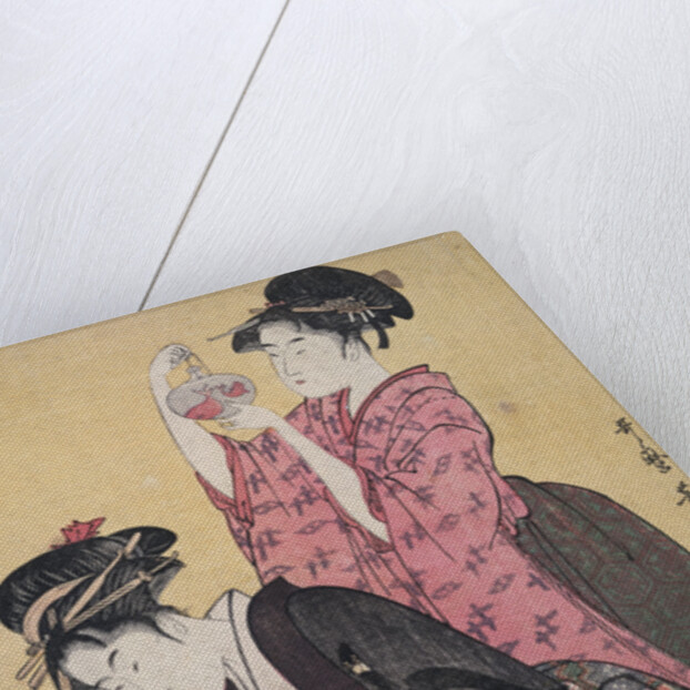 Kingyo,[Goldfish by Utamaro Kitagawa