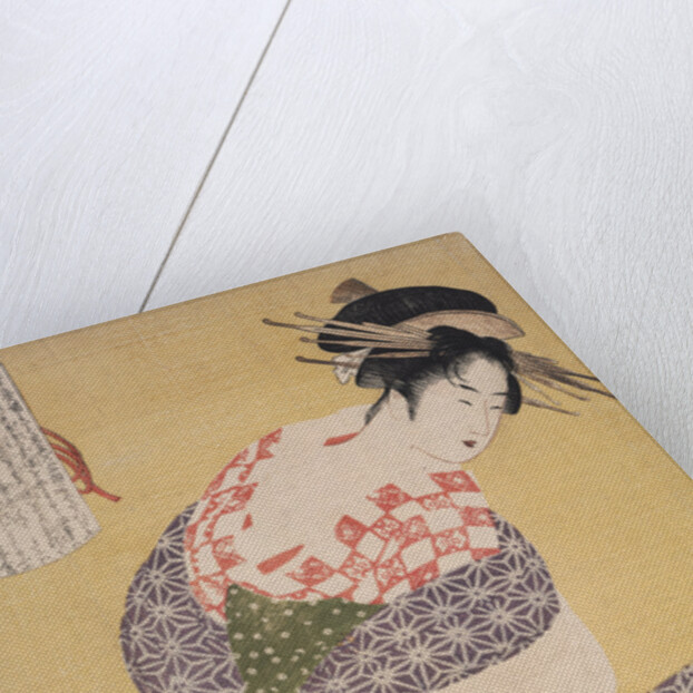 Shira-uchikake,The white surcoat by Utamaro Kitagawa