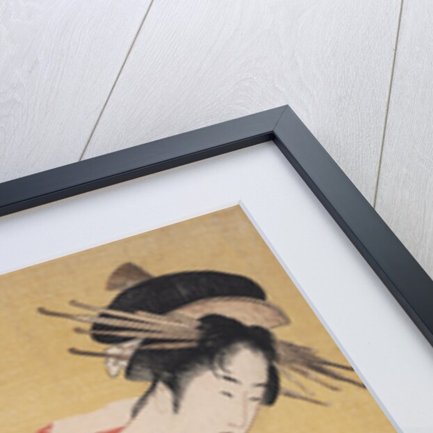 Shira-uchikake,The white surcoat by Utamaro Kitagawa