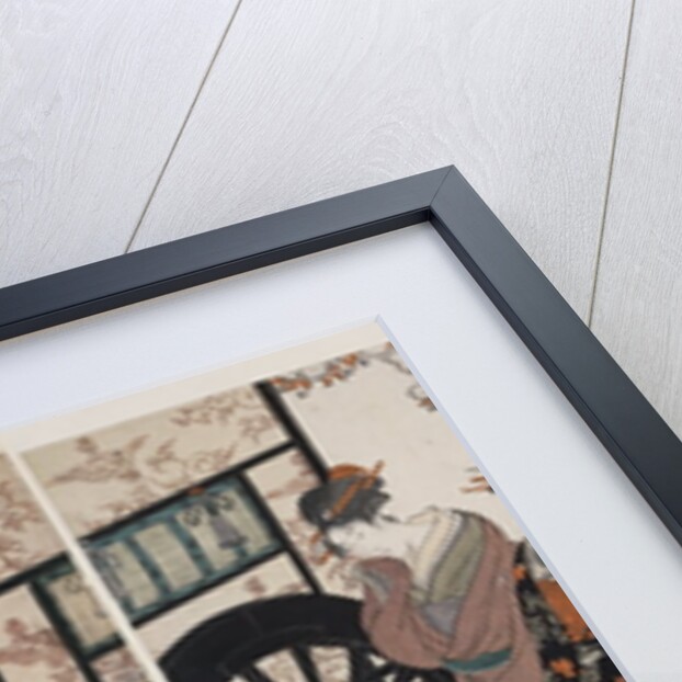 Mitate gosho-guruma, Parody of an imperial carriage scene by Utamaro Kitagawa