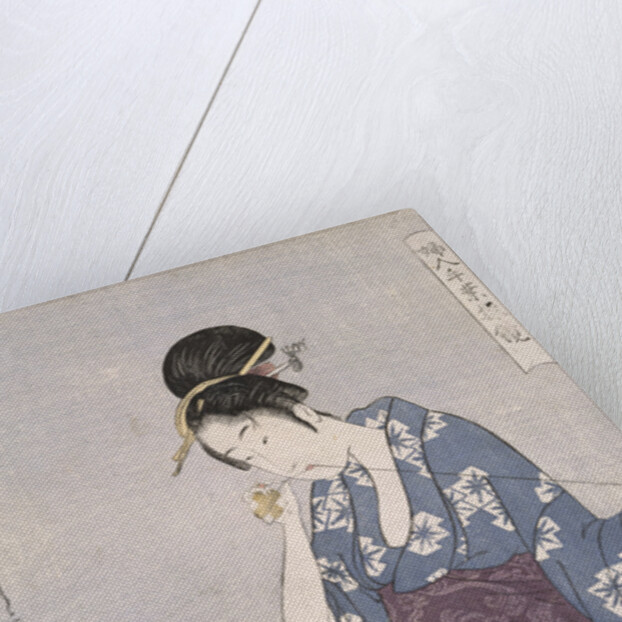Hari-shigoto, Needlework by Utamaro Kitagawa