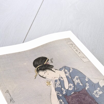 Hari-shigoto, Needlework by Utamaro Kitagawa