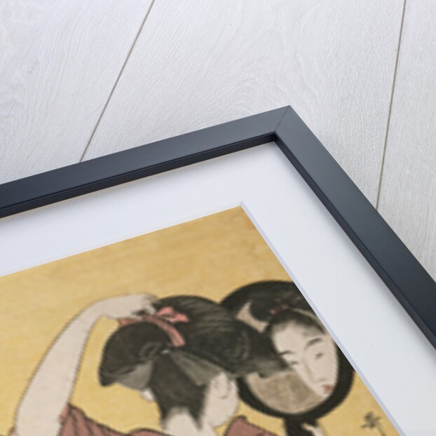 Kami-yui, Dressing the hair by Utamaro Kitagawa