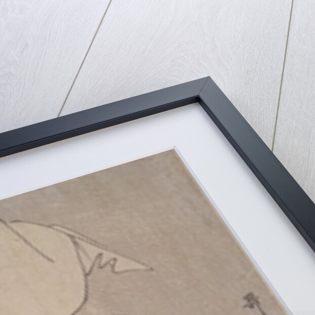 Shinshi-bari, Cloth-stretcher by Utamaro Kitagawa