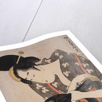 Kami-yui, Hairdresser by Utamaro Kitagawa